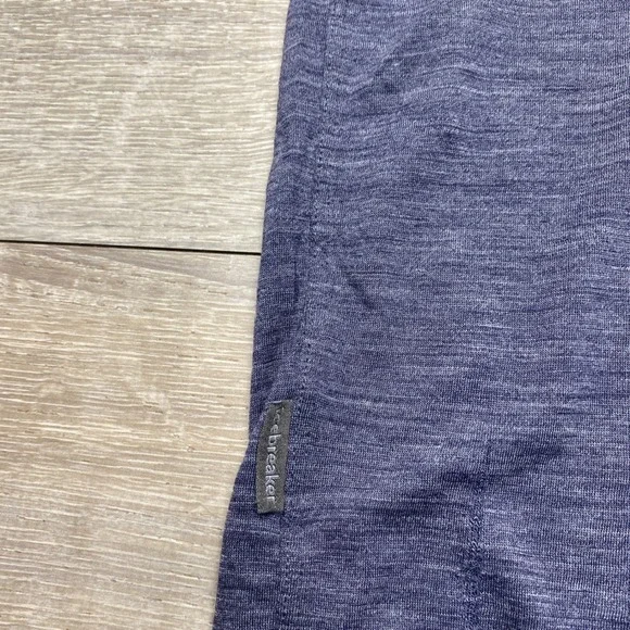 Icebreaker Shirt Cool-Lite Mens Large Purple Merino Wool Blend Short Sleeve Tee - Picture 2 of 10